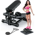 thumbnail image 1 of Stepper Exercise Machine, Stair Stepper 330 lb Capacity, Mini Stepper for Exercise with Resistance Bands, Adjustable Height Steppers Machine for Workout at Home Office, 1 of 15