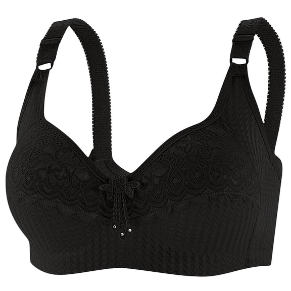 Yutgune Minimizer Bras for Women Full Figure Wireless Bras for Women Double Support Full Coverage Leisure Bra