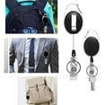 thumbnail image 7 of MRSXXNTY 6 Pack ID Badge Holder with Clip Badge Reels Retractable Heavy Duty Clear Id Card Vertical Lanyard Holder with Carabiner Badge Reel with 21.6 inches Pull Cord, 7 of 7