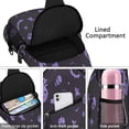 thumbnail image 4 of Sling Backpack,Halloween Silhouette Pattern Sling Bag with Water Bottle Holder,Waterproof Sling Bag for Men/Women with Headphone Jack for Hiking,Travel, 4 of 6
