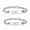 Silver, variant on Amazing Forever and Always Stainless Steel Couple Bracelets for Women Men Jewelry Matching Set