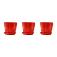 thumbnail image 1 of pitrice Durability Prevent Water Leakage - Reliable And Practical Flower Pot For Garden Red M,1 3Set, 1 of 6