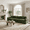 Green, variant on Homy Casa Sectional Sofa, Oversized Corduroy Deep Seat Couch with Pillows for Living Room, Camel