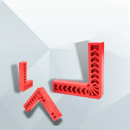 Positioning Roller - Woodworking Right Angle Ruler Locator Positioning Block Fixed Clamp Measuring Tool 3 inch 80mm plastic right angle block