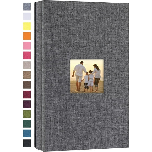 shiyou-Small Photo Album 4x6 300 Photos Linen Cover Picture Photo Book for Family Wedding Anniversary Baby Vacation