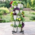 thumbnail image 3 of Support pour Plantes avec Roues, Caddy pour Plantes Robuste, Taille Ajustable, Porte-Pot avec Roulettes, Grand Chariot de Jardinière, Poupée pour Pot de Fleurs, Extérieur Intérieur, 3 of 9