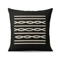 thumbnail image 2 of Black and White Geometric Lines Of Borders Decor Throw Pillow Covers 20"x20", 1PCS, Linen Study Sofa Cushion Cover Indoor Living Room Home Decor(doubleside Print), 2 of 2