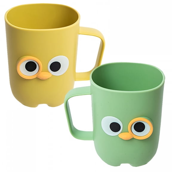 ACDANC 2 Pcs Mouthwash Cup Toothpaste Holder Brush Teeth Personalized Cups Rinsing Plastic for Kids Toothbrush Child