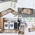 thumbnail image 6 of 2 Pcs Merry Christmas Kitchen Rugs and Mats Set Colorful Balls Pine Trees Snowflake Kitchen Rugs and Mats Anti Fatigue Kitchen Rugs and Matsfor Cook Home Decor (47x17+30x17 Inches), 6 of 7
