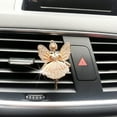 thumbnail image 3 of NIBOLOG Car Air Freshener Holder Angel Shape Inlay Alloy Auto Air Conditioning Vent Perfume Clip, 3 of 7