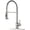Stainless Steel, variant on Black Kitchen Faucet with Pull-Down Sprayer and Soap Dispenser, Stainless Steel