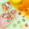 thumbnail image 4 of Colorful PH 1 inch Enamel Fruit Charms 44pcs 11 Colors Enamel Charms Cute Pendant Charms Gold Plated Enamel Strawberry Orange Lemon Pendants for DIY Jewelry Bracelets Earrings Necklaces Crafting, 4 of 5