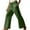 Army Green, variant on Inleife Mens Straight-Leg Pants Men Solid Casual Fashion Pockets Elastic Waist Long Pants Trousers