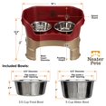 thumbnail image 3 of Comedero Deluxe Neater Pet Brands Cranberry con Extensiones de Patas, 3 of 9