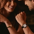 thumbnail image 5 of Reloj Bulova 96A337 con esfera blanca y correa de cuero negro de 35 mm, 5 of 5