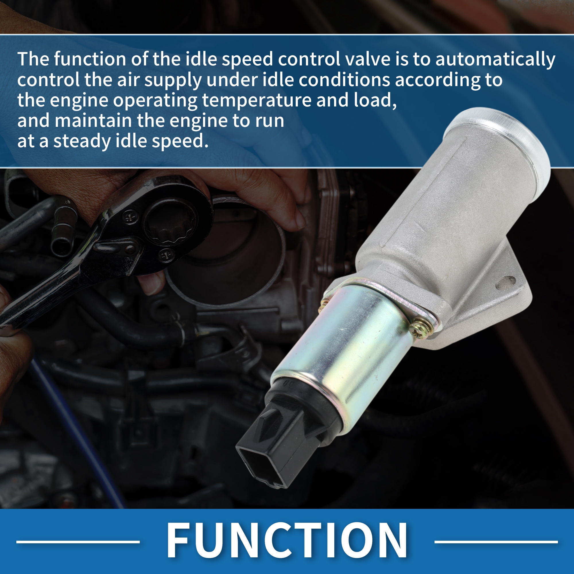 Unique Bargains Car Idle Air Control Valve for Ford Aerostar 1986-1991 Replace No.87TF9F715AA IACV Idle Motor Idle Air Control Valve for Stable Engine Operation