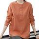 thumbnail image 5 of Vestidos Casuales Para Mujer, Blusas De Mujer De Moda Camisa suelta de lino y algodón para mujer, 5 of 7