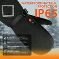 thumbnail image 3 of Lobmouse Heated Gloves for Men Women,7.4V Rechargeable PU Waterproof Touchscreen Gloves Winter Hand Warmer,Ski Heating Gloves Ideal for Winter Work Skating Motorcycle Cycling Camping, 3 of 9