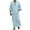 A-Light Blue1211, variant on XIAONU Men's Contrast Trim Thobe Loose Short Sleeve V Neck Button Placket Pullover Robe Breathable Traditional Daily Thobes