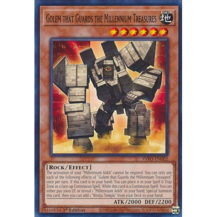 YuGiOh The Infinite Forbidden Common Golem that Guards the Millennium Treasures INFO-EN002