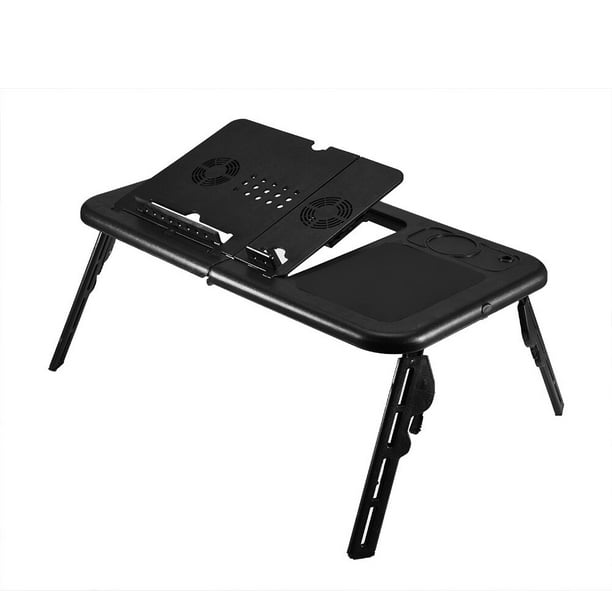 Notebook Ajustable de Mesa Plegable Portátil de Mesa de Cama Para La ComputeráRa Portátil Portátil Portátil PcBlack