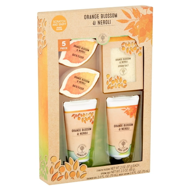 The Orange Tree Orange Blossom & Neroli Body Gift Set, 5 piece