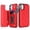 Red, variant on Case Compatible with iPhone 11, Stylish Card Slots Kickstand PU Leather Back Case Magnetic Closure RFID Blocking Drop Protective Shockproof Cover for iPhone 11, Black