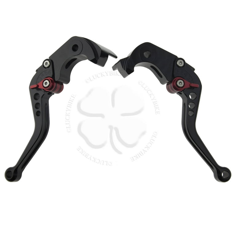 Black CNC Shorty Brake Clutch Lever Set Kawasaki 06-14 ZX 14 R 08