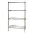 thumbnail image 1 of Quantum Storage WR86-2142S Stainless Steel Wire Shelving 4 Shelf Unit - 21 x 42 x 86 in., 1 of 1