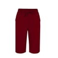 thumbnail image 4 of Outfmvch Gauze Pants Women Straight Leg Side Slits Womens Flowy Pants Palazzo Pants Gauze Drawstring High Waisted Leg Slit Comfortable Breathable Beach Vacation Clothes Textured Tie Front Red S-3XL, 4 of 7
