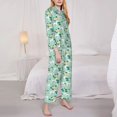 thumbnail image 3 of Gaeub Horse And Flower Women' Long-Sleeve Shirt and Full-Length Bottom Pajama Set Loungewear Soft Pjs Sleepwear Set-XX-Large, 3 of 7