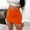 Orange, variant on Elvqul Leather Skirts for Women Solid Color Plus Size Black Mini A-Line Wrap Casual Summer Skirts