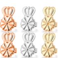 thumbnail image 2 of 3 Pairs Earring Lifters, Earring Backs Lifters Support, Hypoallergenic Earring Backs For Heavy Earring, 2 of 4