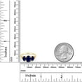 thumbnail image 4 of Gem Stone King 2.94 Cttw 10K Yellow Gold Blue Sapphire and Diamond 3-Stone Engagement Ring | Gemstone Birthstone | Three Stone Wedding Anniversary Promise Ring for Women (Size 9.5), 4 of 4
