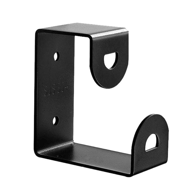 Naiovety Estante para lavabo, gancho de almacenamiento Universal para baño, práctico soporte para montar en la pared, soporte organizador para Almacenamiento y organización del hogar Crujido negro