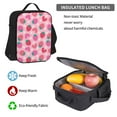 thumbnail image 5 of Disketp Haear Strawberry Large Capacity Backpack Lunch Bag Pencil Case Combination 3 Piece Set for Student, 5 of 7