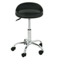 thumbnail image 4 of ZENY Set of Two Swivel Low-Back Salon Stool Chair PU Cushion, Black, 4 of 11