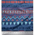 thumbnail image 1 of Soimoi Japan Crepe Satin Fabric Geometric African Print Sewing Fabric Yard 42 Inch Wide, 1 of 3