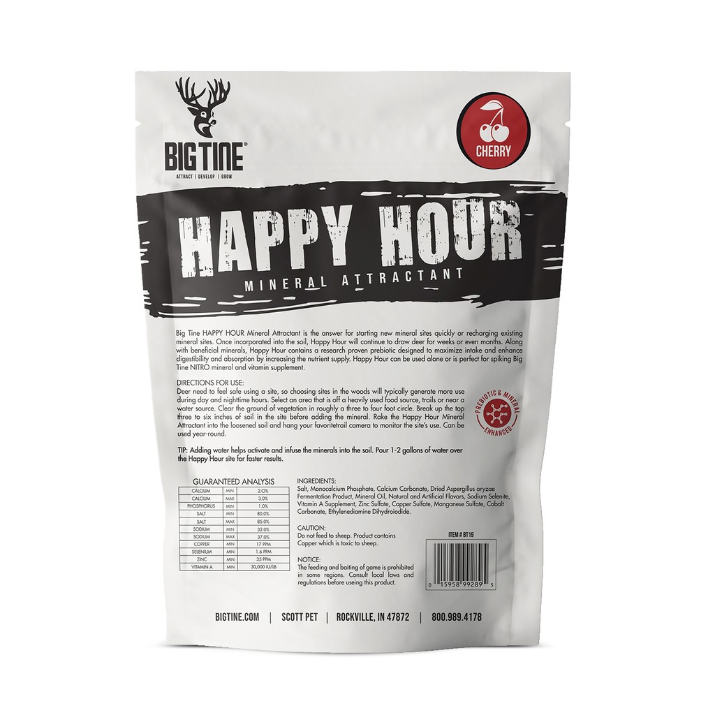 Big Tine Happy Hour Granular Mineral Deer Attractant and Site Starter, 5 lb