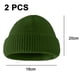 thumbnail image 2 of Paquete de 2 gorros de invierno para mujer, de punto elástico, cálidos y cómodos, plegables, 2 of 5