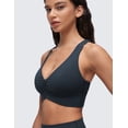 thumbnail image 5 of CRZ YOGA Butterluxe Ruched Longline Sports Bras for Women V Neck Padded Yoga Tank Cross Back, 5 of 6