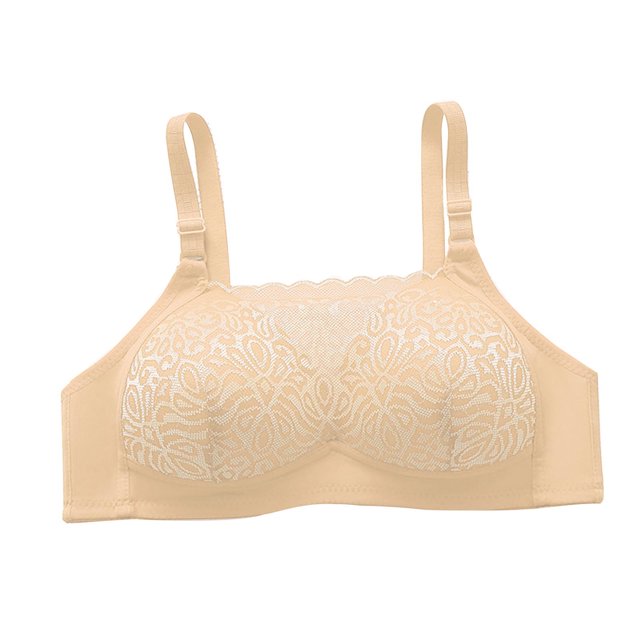 Ropa interior de sujetador de perspectiva calada cómoda de Color sólido para mujer sin llantas Fridja nalpqowj33629