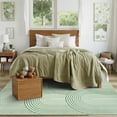 thumbnail image 6 of RUG ROBOT 5'x7' Abstract Area Rugs for Living Room, Non Slip Washable Rugs for Bedroom, Dining Room, Boho Mid Century Modern Colored Indoor Abstract Rainbow Carpet, Green, 6 of 6