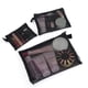 thumbnail image 2 of Bolsa de con Cremallera, Paquete de 6 ( / L), Organizador de Accesorios Cosmético de Maquillaje de Belleza, Artículos de Aseo de Viaje Bolsa de Almacenamiento, Negro, 2 of 9