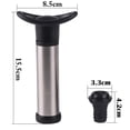 thumbnail image 6 of 9Pcs Wine Saver Stainless Steel Wine Pump Vacuum Pump with Bottle Stoppers, 6 of 10