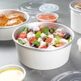 thumbnail image 4 of Foil Lux 25 oz White Paper Take Out Container - with Foil Interior - 6" x 6" x 2 1/4" - 200 count box, 4 of 11