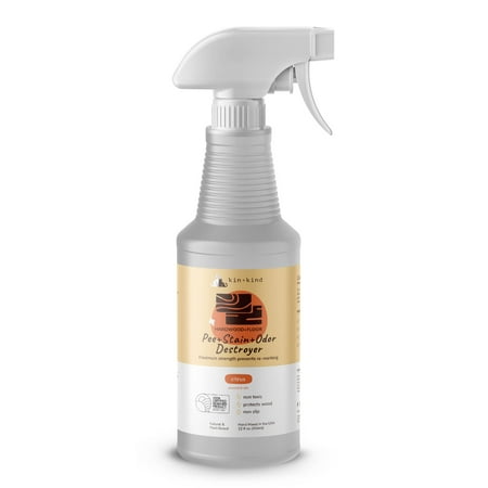 UPC: 0850027253206 | kin+kind Pet Odor Eliminator for Home – Litter Deodorizer Pet Urine Odor Eliminator Spray and Stain Remover Spray for Harwood Floods Carpet and Fabric – Pee Odor and Stain Destroyer 32 fl oz
