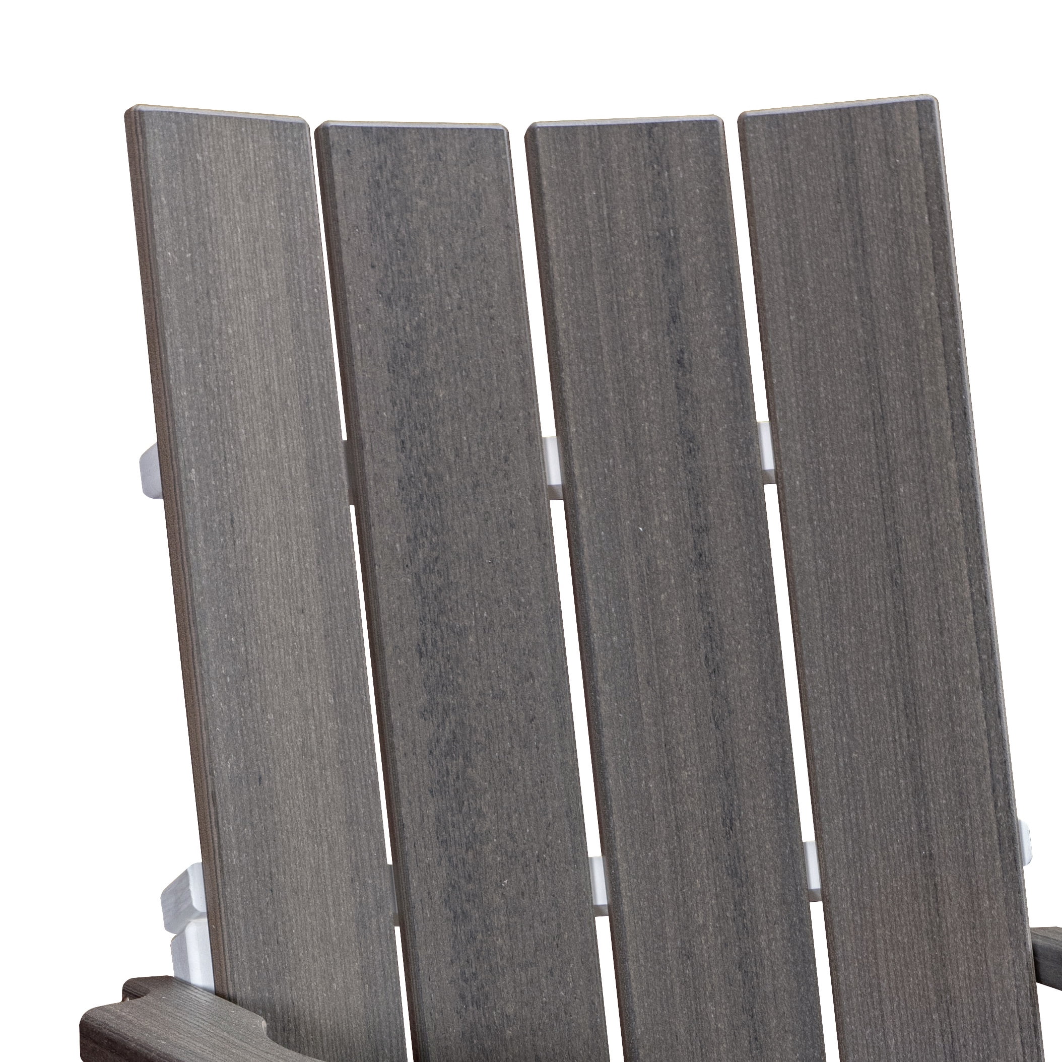 American Furniture Classics Model 416CGWT Brandon Balcony Height Glider in Coastal Gray on a White Base