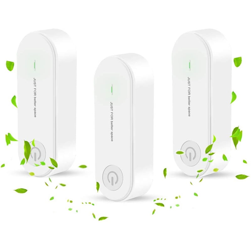6Pcs Plug-in Air Purifier, Mini Portable Air Purifier, Ion Generator Air Purifier Suitable for Pet Bedroom White US Plug