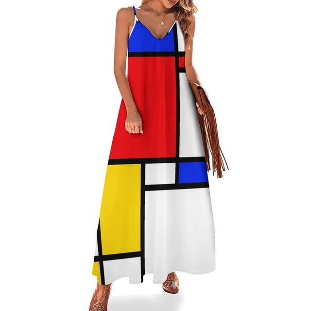 Vestido sin mangas Mondrian vestidos de verano para mujer 2024 vestido verano 2024 mujer